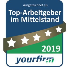 ConMoto Top Arbeitgeber 2019 bei yourfirm